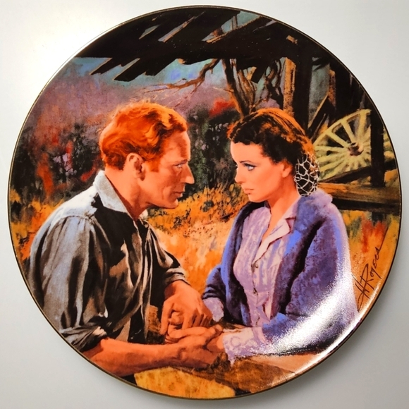 Gone with the Wind "Scarlett & Ashley After the War" 1988 Plate #264G - Picture 10 of 10